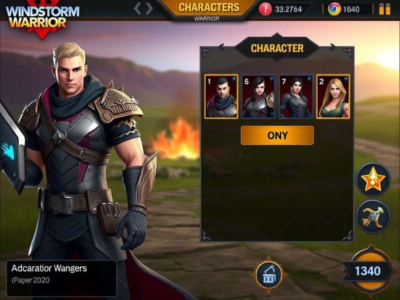 Windstorm Warrior Gameplay Screenshot